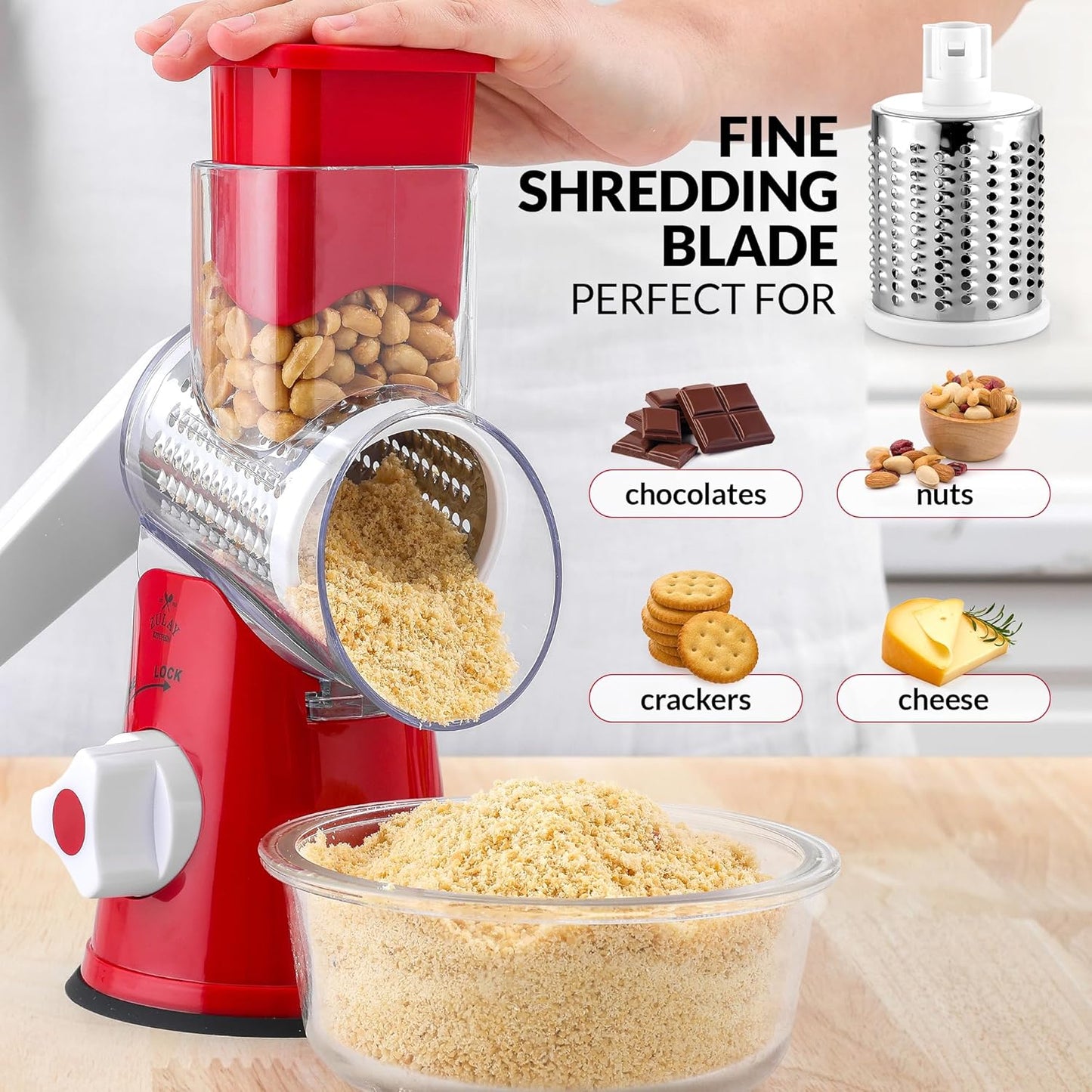 The 3-in-1 Rotary Slicer Shredder & Grater™