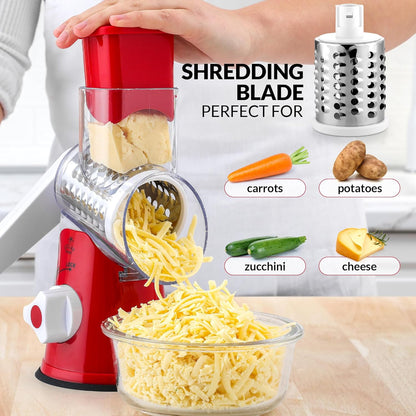 The 3-in-1 Rotary Slicer Shredder & Grater™
