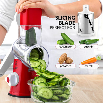 The 3-in-1 Rotary Slicer Shredder & Grater™